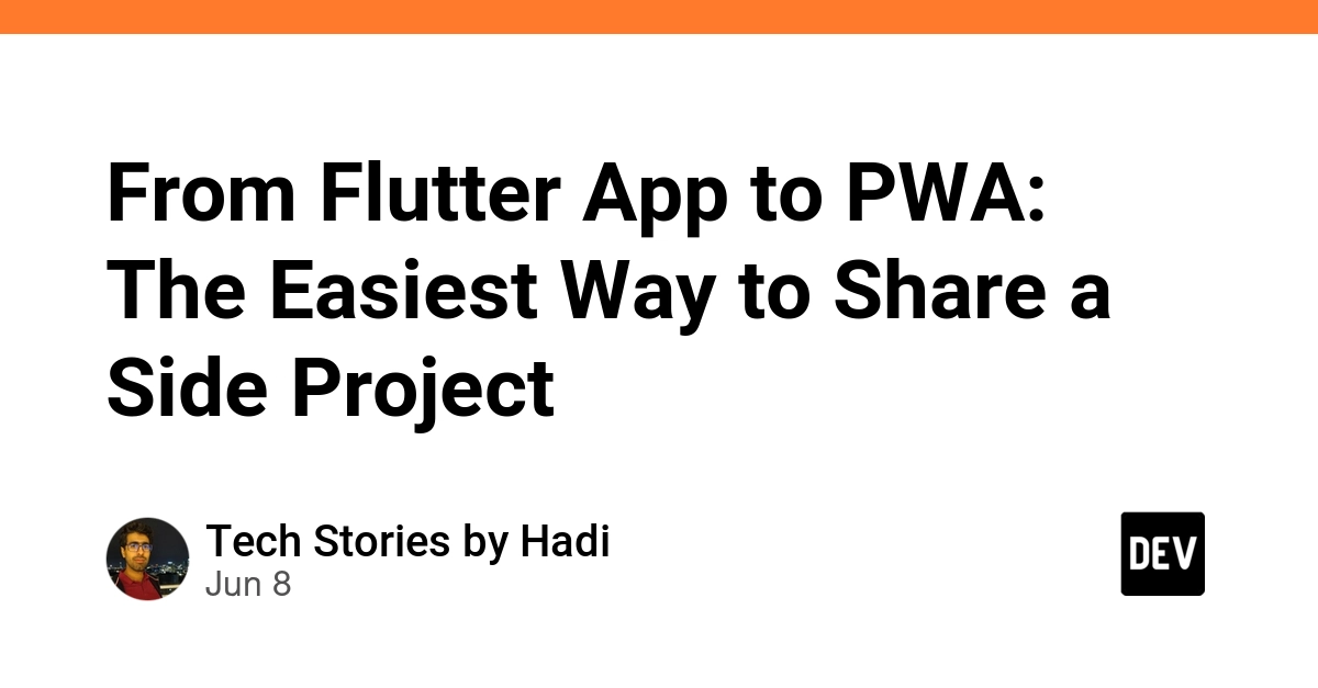 From Flutter App to PWA: The Easiest Way to Share a Side Project