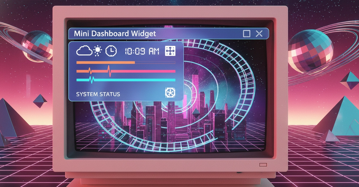 Building a Mini Dashboard Widget in Tauri — The Menubar Mini-Dash Pattern